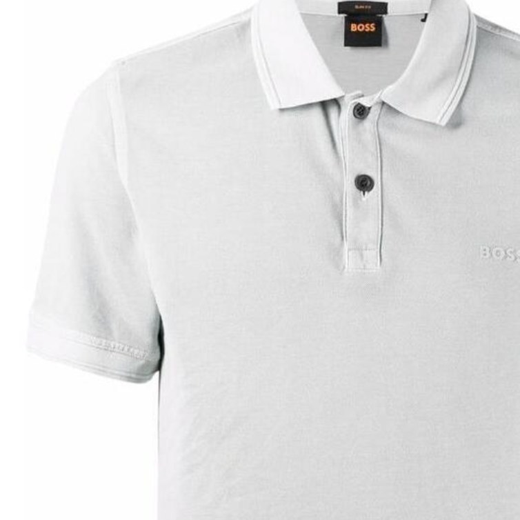 HUGO BOSS Logo Polo Grey