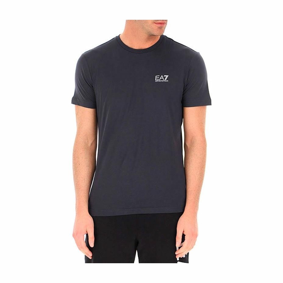 Emporio Armani EA7 Letter Print T-Shirt Black