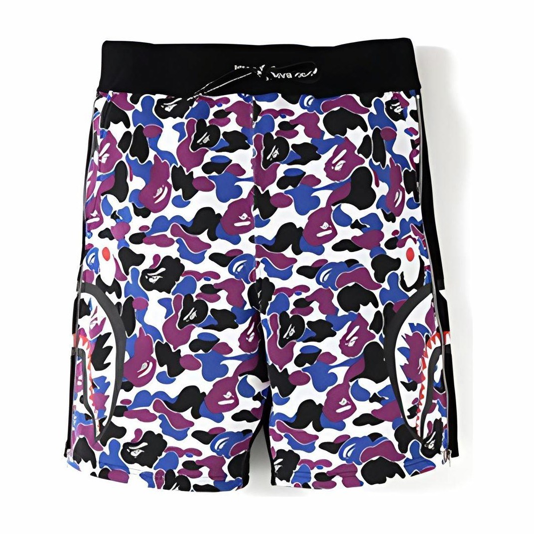 A BATHING APE Bape 13th Anniversary Camo Shorts Black