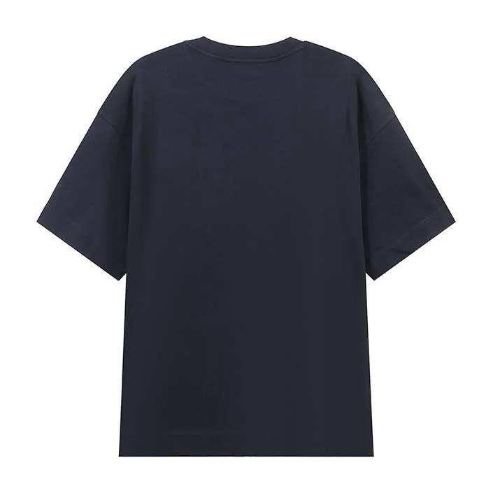 Emporio Armani Eagle Embroidered T-Shirt Navy Blue