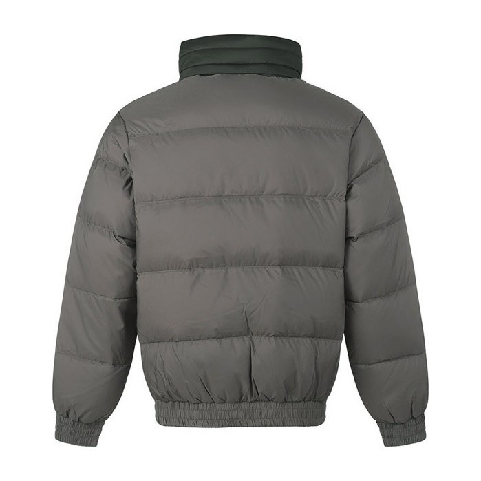 Armani Exchange FW22 Colorblock Logo Down Jacket Dark Grey