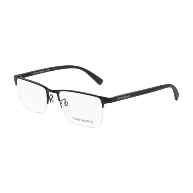 Emporio Armani Optical Frame Irregular Alloy Black