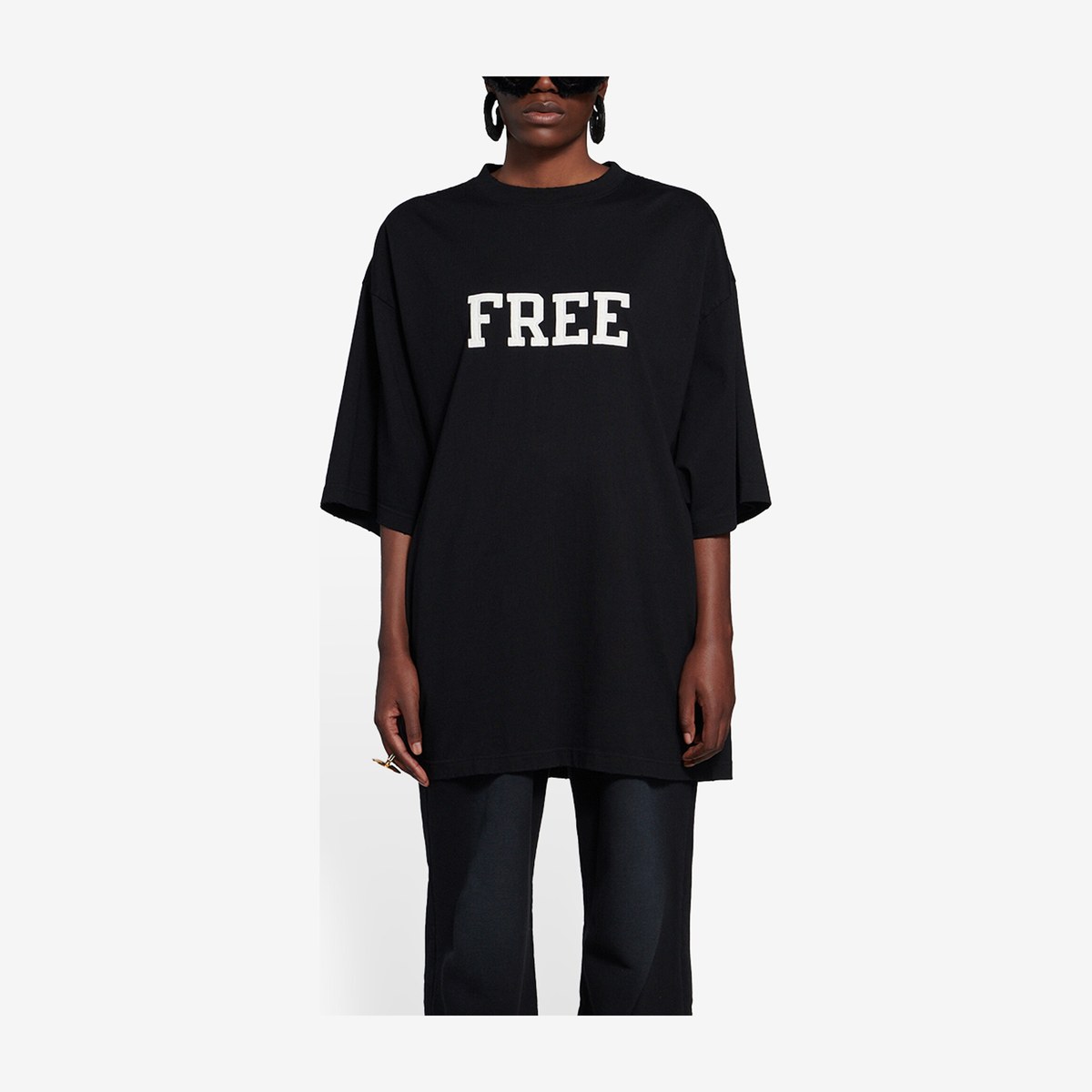 Balenciaga FW21 Free Classic T-Shirt Black