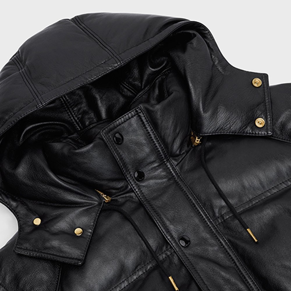 CELINE FW21 Quilted Lambskin Hooded Jacket