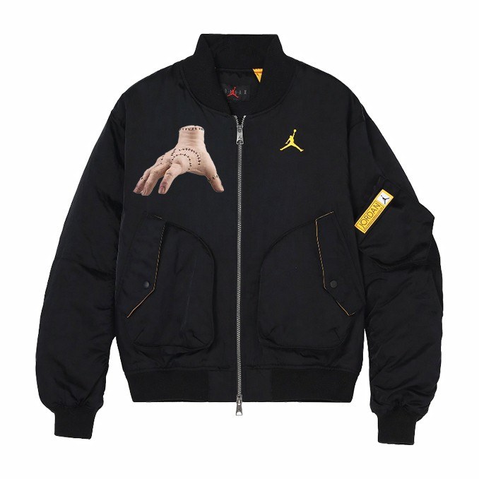 Jordan City Original Art Outdoor Zip Jacket Black