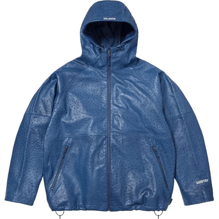 Supreme SS26 WEEK6 GORE-TEX Ostrich Embosssed Leather Jacket