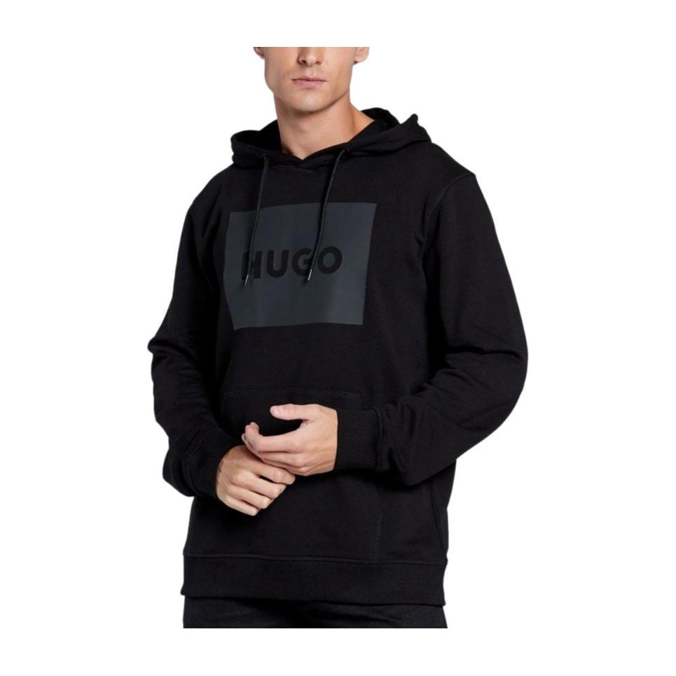 HUGO BOSS Logo Hoodie Black