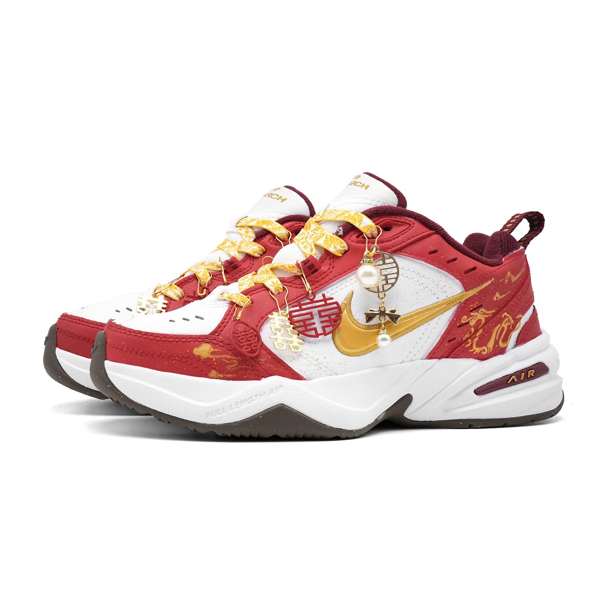 Nike Air Monarch 4 Red Gold