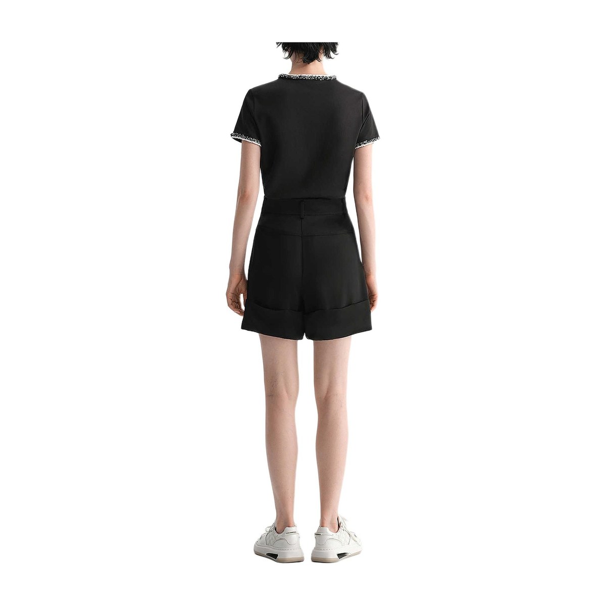 KARL LAGERFELD Satin Shorts Black