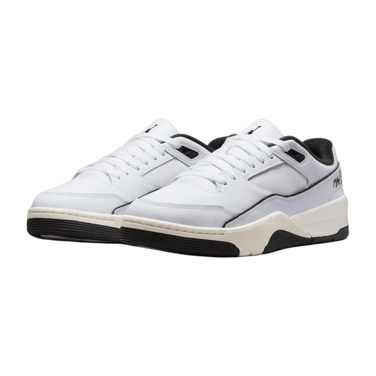 Jordan Flight Court White Black