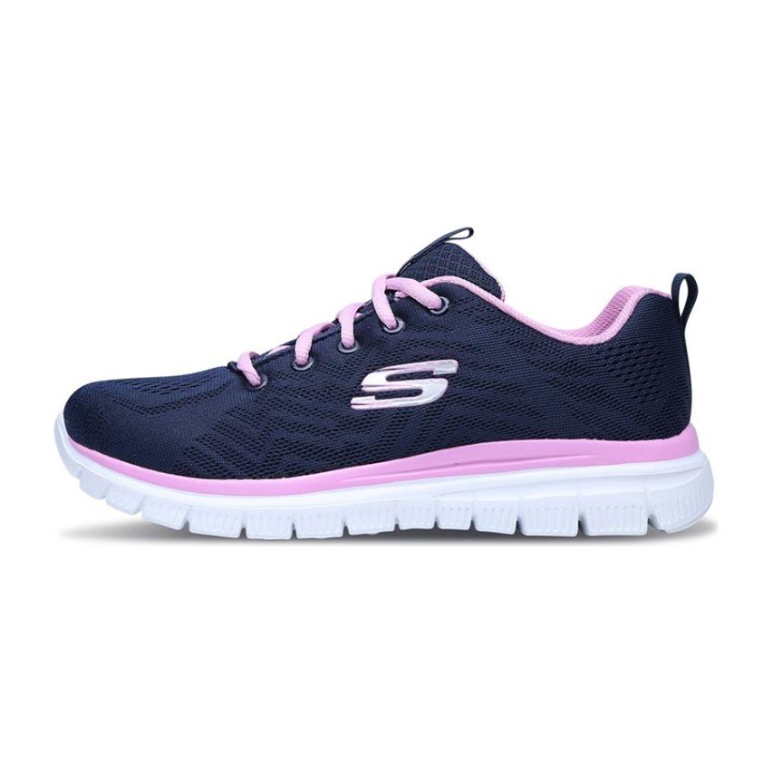 Skechers Graceful Get Connected Blue Pink White
