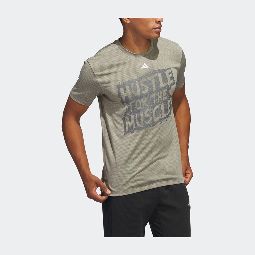 adidas Hustle For The Muscle Aeroready T