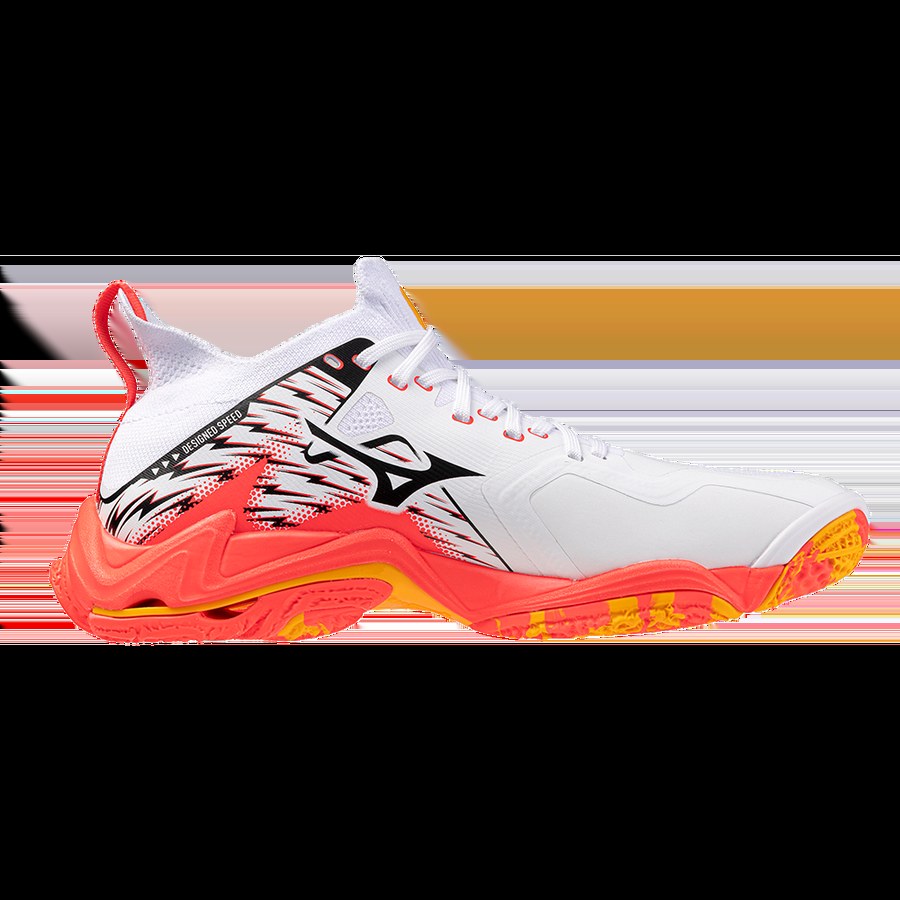 Mizuno Wave Lightning Neo 3 White Orange