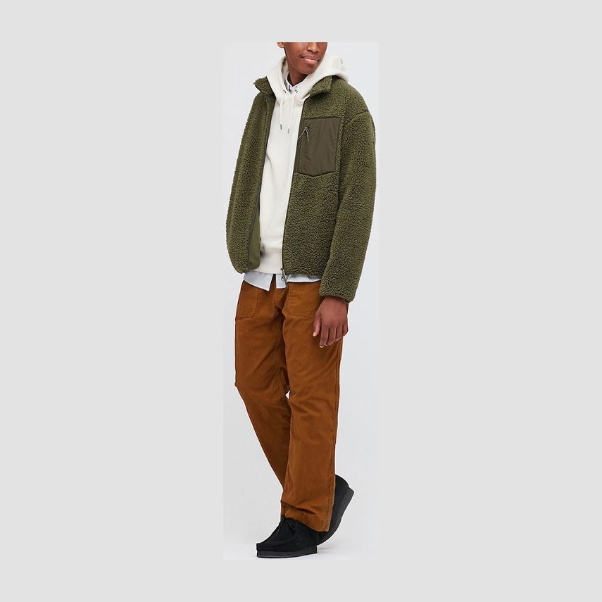 UNIQLO Fleece Jacket Olive