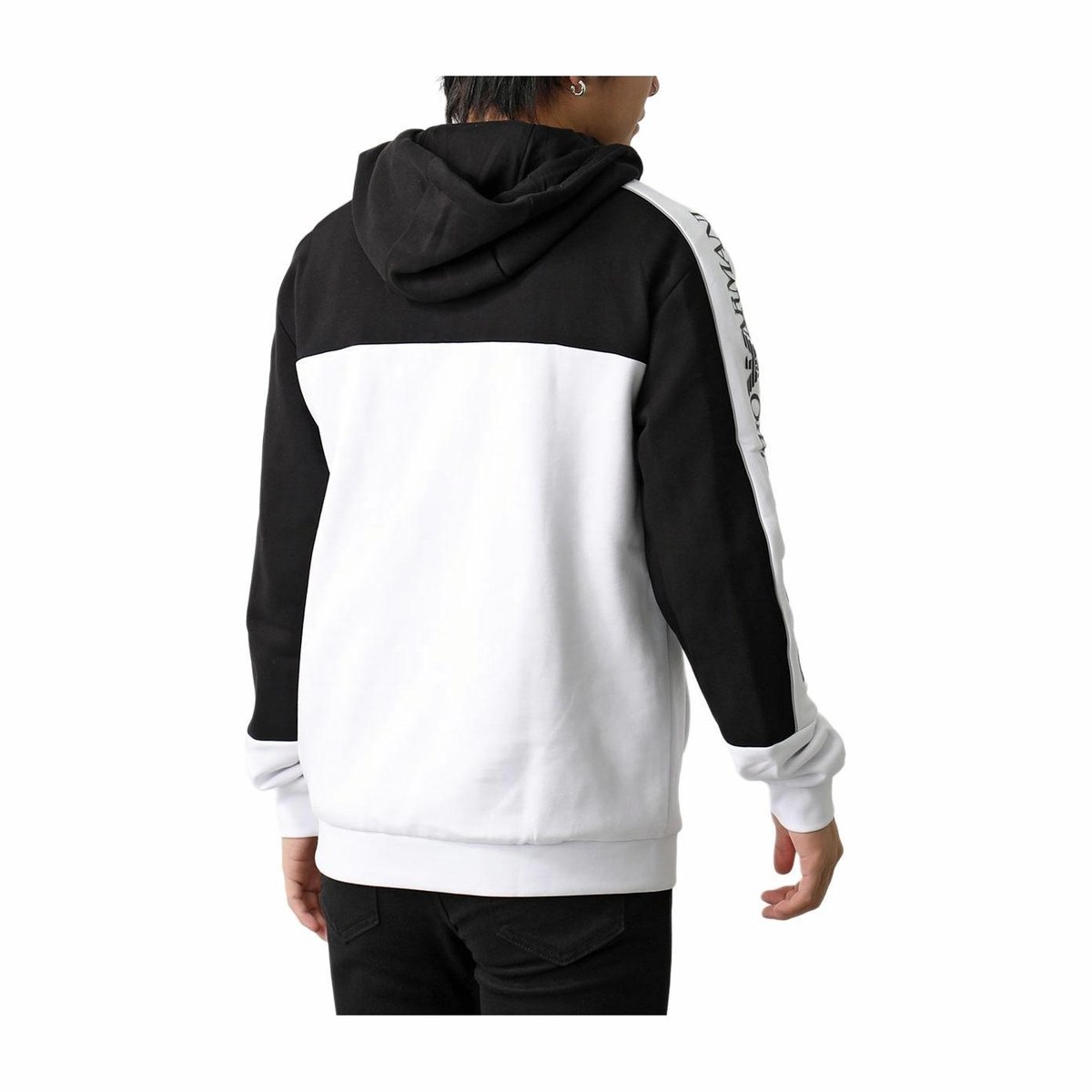 Emporio Armani Letter Print Hoodie