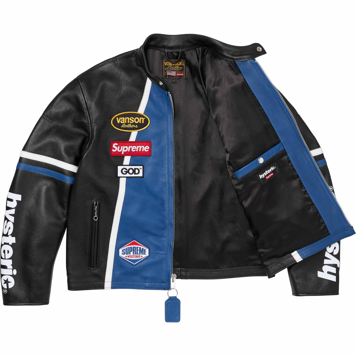 Supreme x HYSTERIC GLAMOUR Vanson Leather Jacket