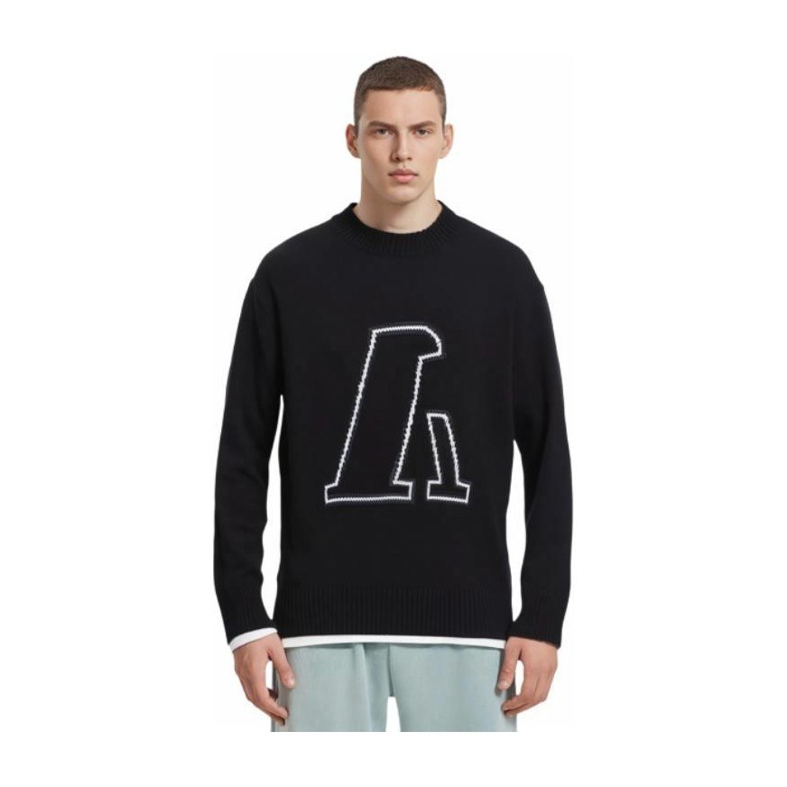 Emporio Armani Pullover Knit Sweater Black