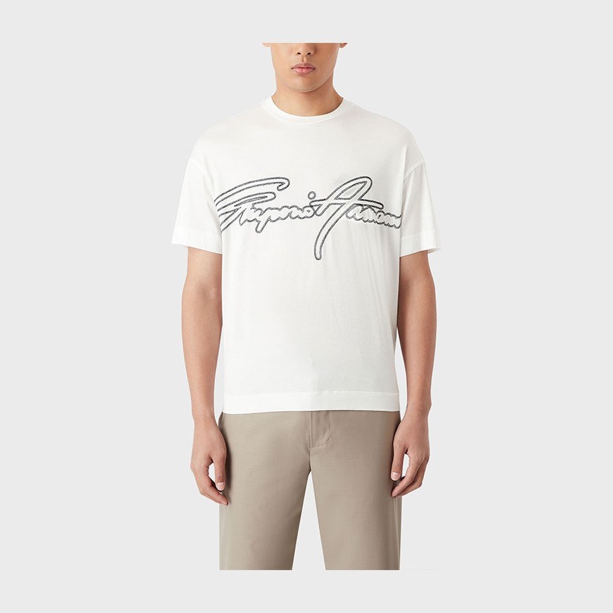 Emporio Armani SS23 Logo T-Shirt White