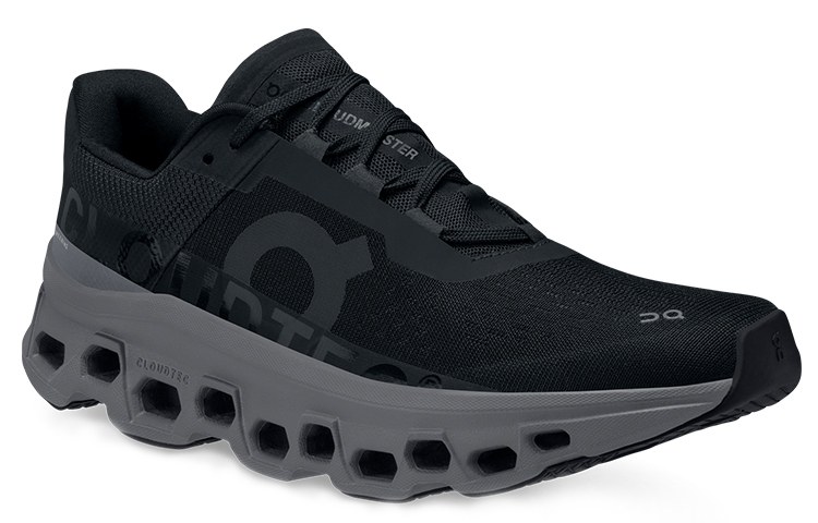 On Cloudmonster Black Grey
