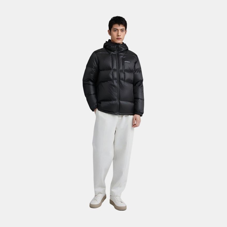 Carhartt WIP Logo Embroidered Down Jacket Black