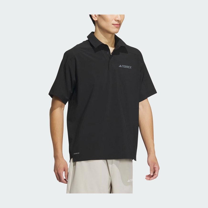 adidas Woven Aeroready Polo Shirt LogoPolo