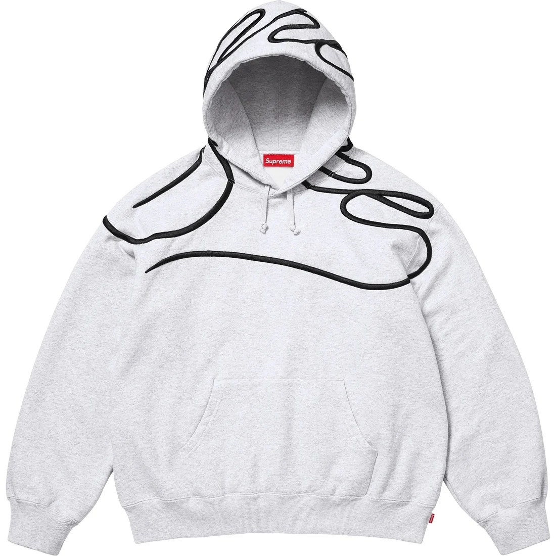 Supreme SS25 Shoulder Script Hooded Sweatshirt