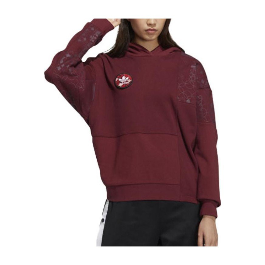adidas Originals CNY Tiger Year Hoodie Brown Red