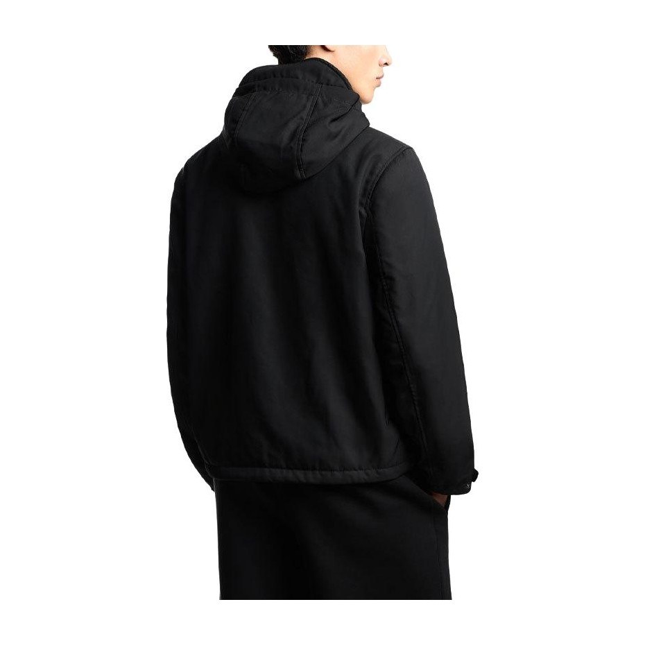 Emporio Armani Hooded Zip Cotton Jacket