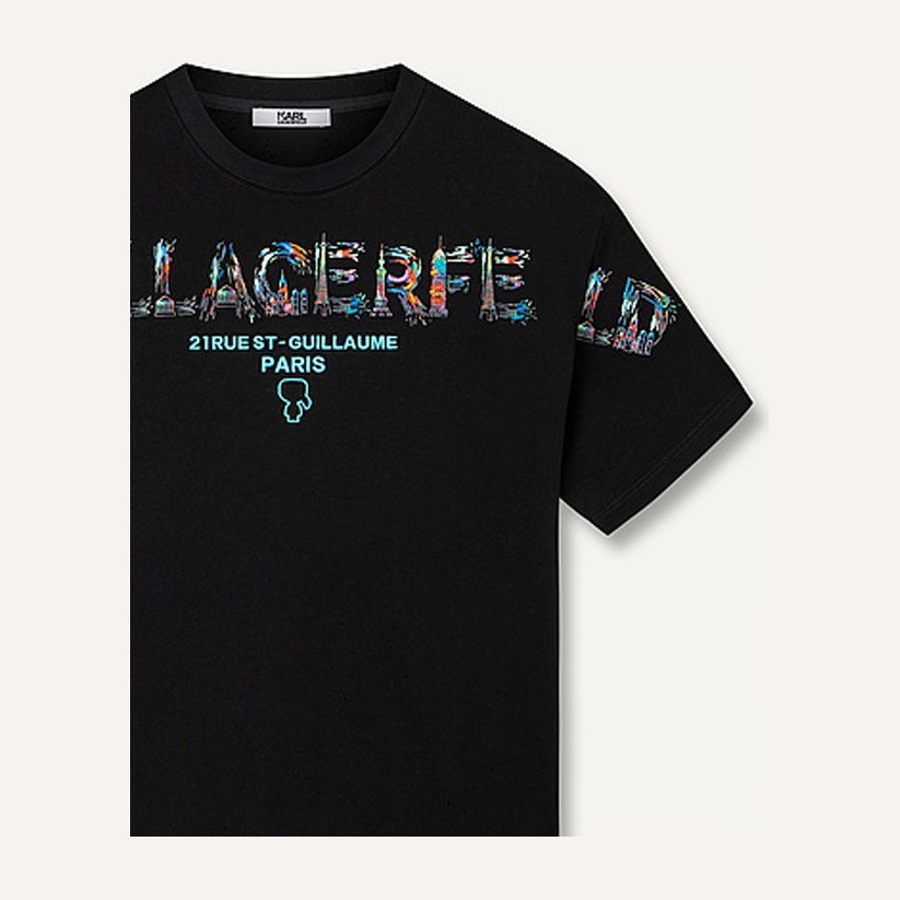 KARL LAGERFELD Logo T-Shirt Black