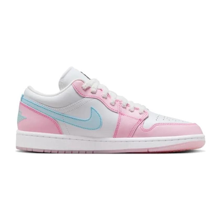 Jordan Air Jordan 1 Low "White/Pink Foam/Glacier Blue"