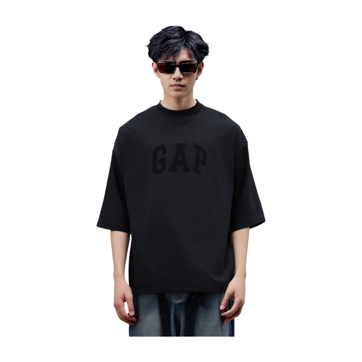 YEEZY x Gap x Balenciaga Washed Black Tee