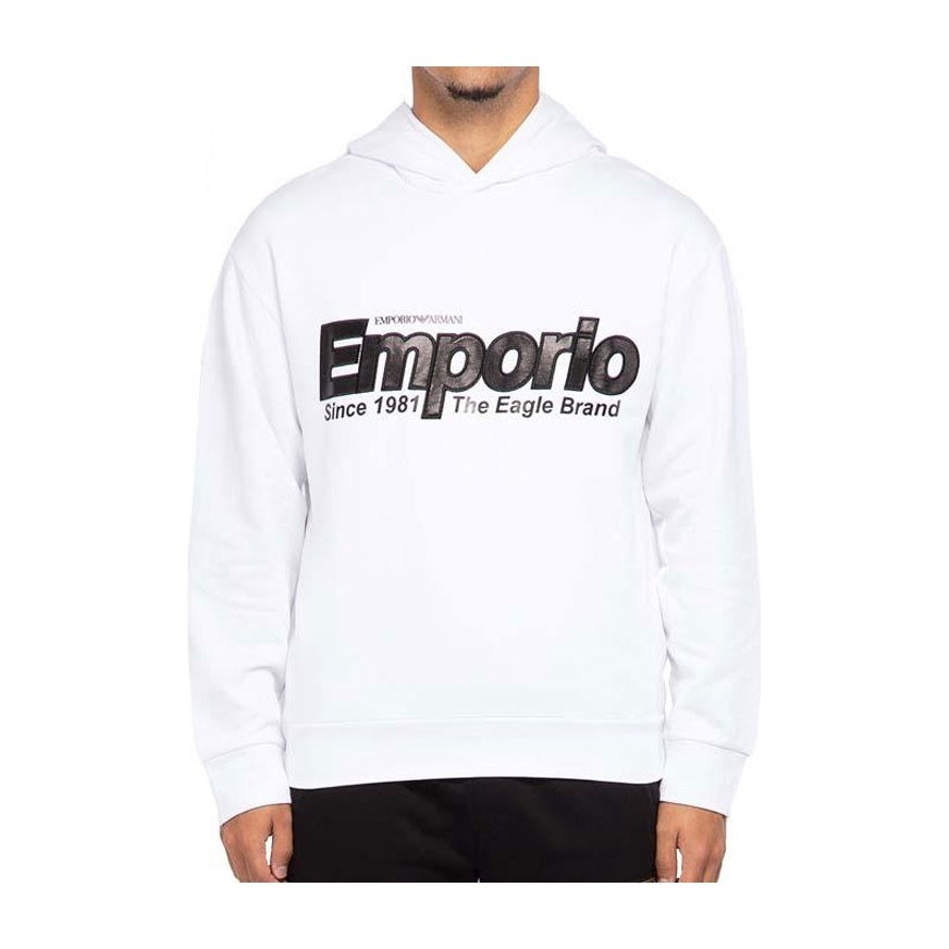 Emporio Armani Logo Hoodie Black