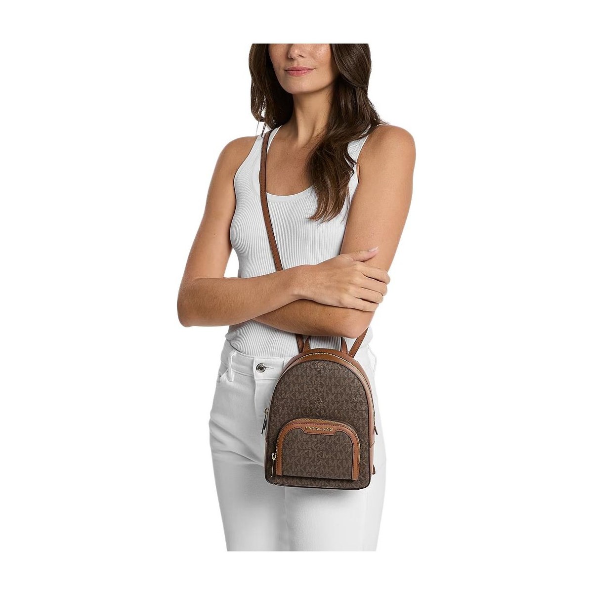 Michael Kors Jaycee Brown Backpack