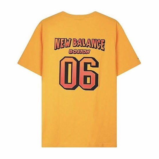New Balance Rainbow Logo T-Shirt Yellow