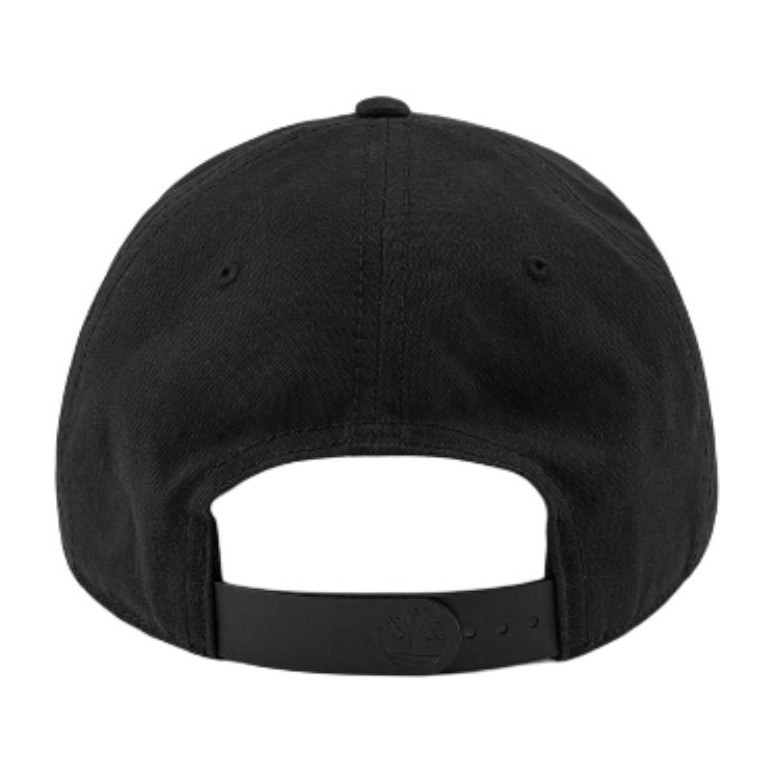 Timberland Logo Cotton Cap Black