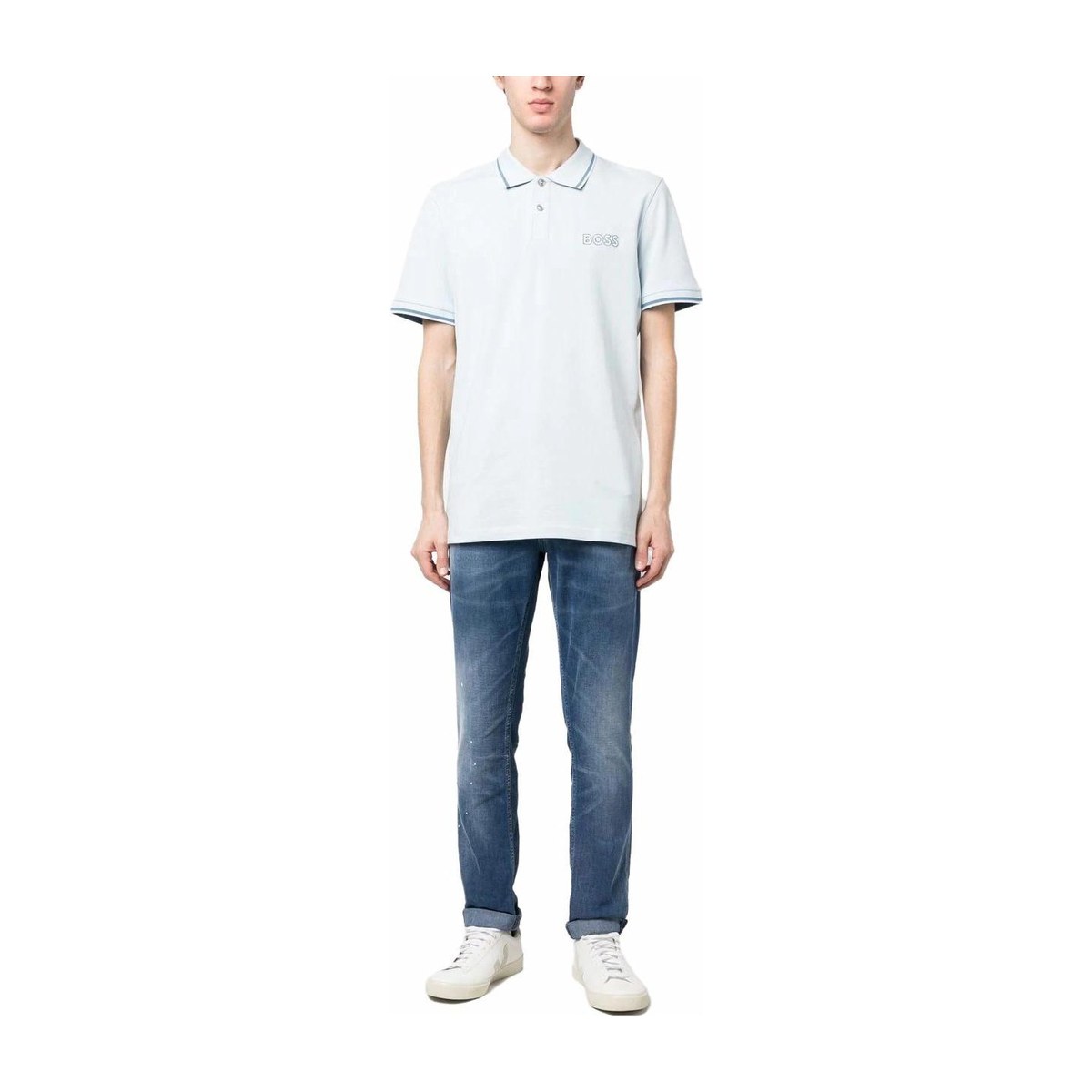 HUGO BOSS Polo Shirt Light Blue