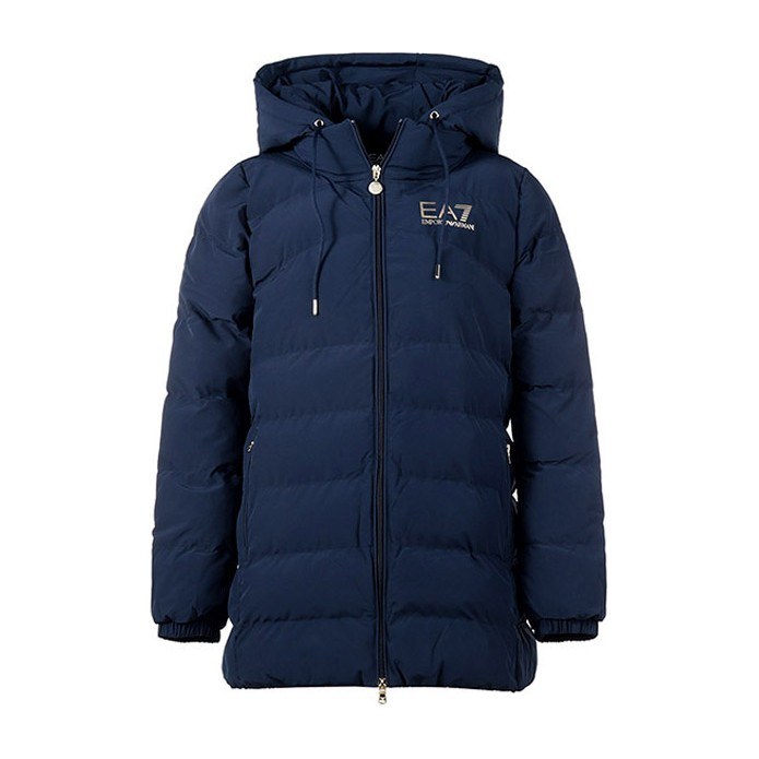 Emporio Armani EA7 Logo Hoodie Jacket Navy