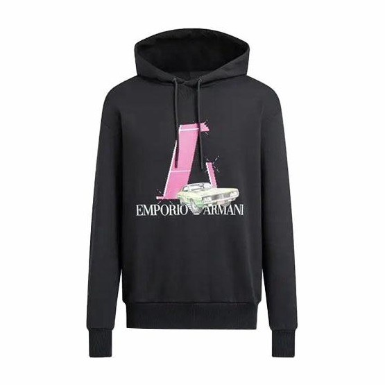 Emporio Armani SS22 Racing Capsule Hoodie Black