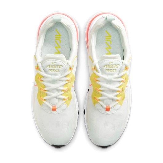 Nike Air Max 270 React White Yellow Pink