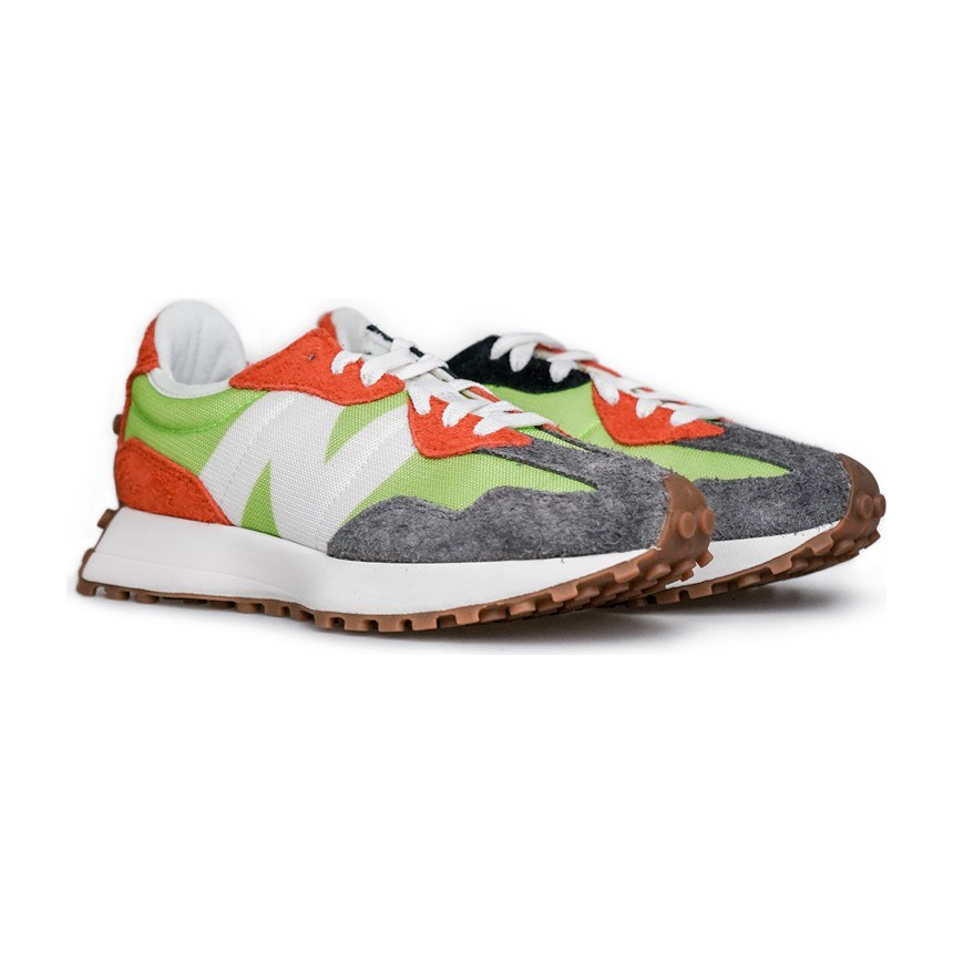 New Balance 327 Grey Green Orange