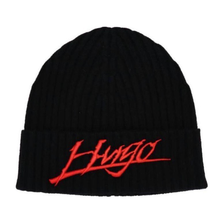 HUGO BOSS Logo Beanie Black