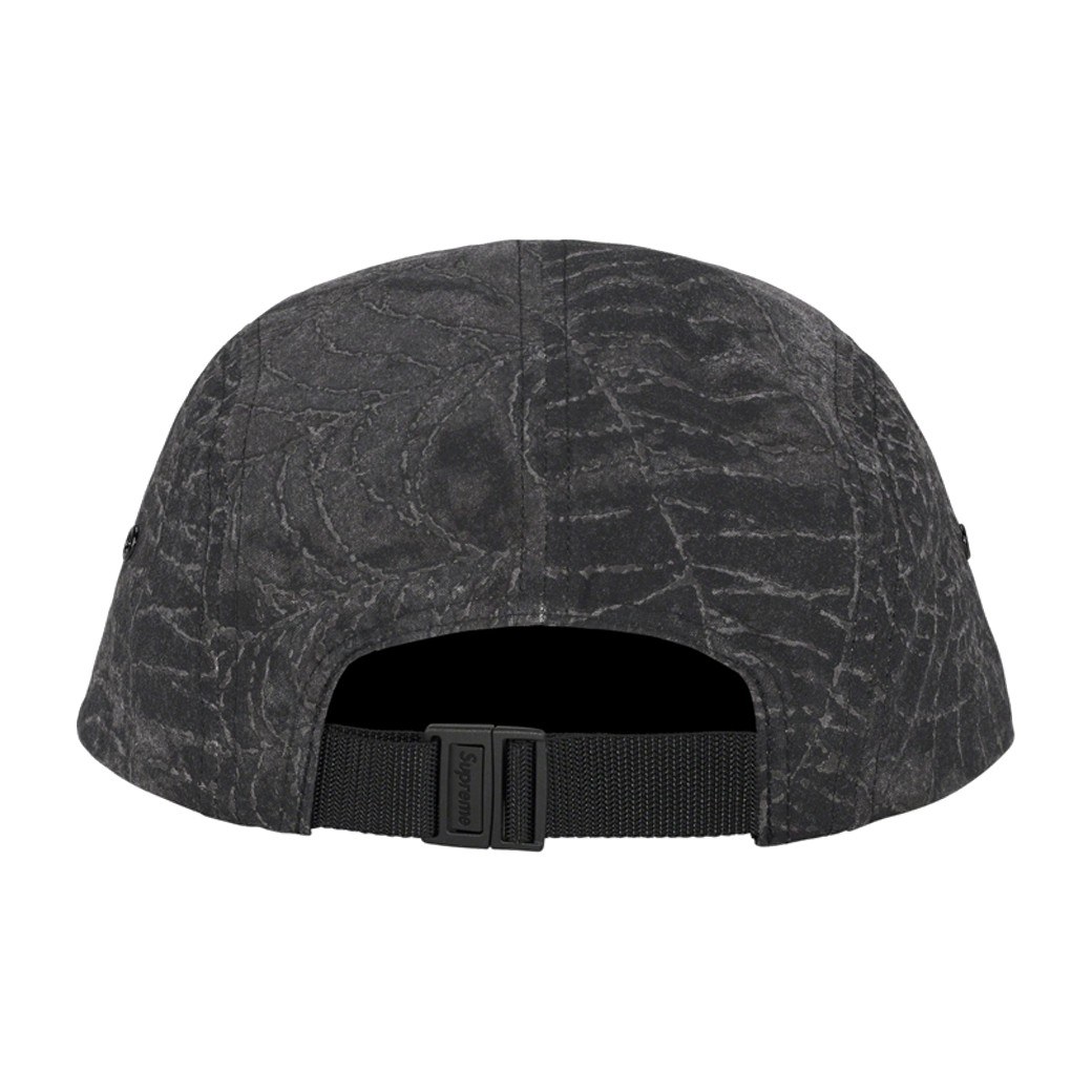 Supreme x Stone Island Camp Cap Black Grey