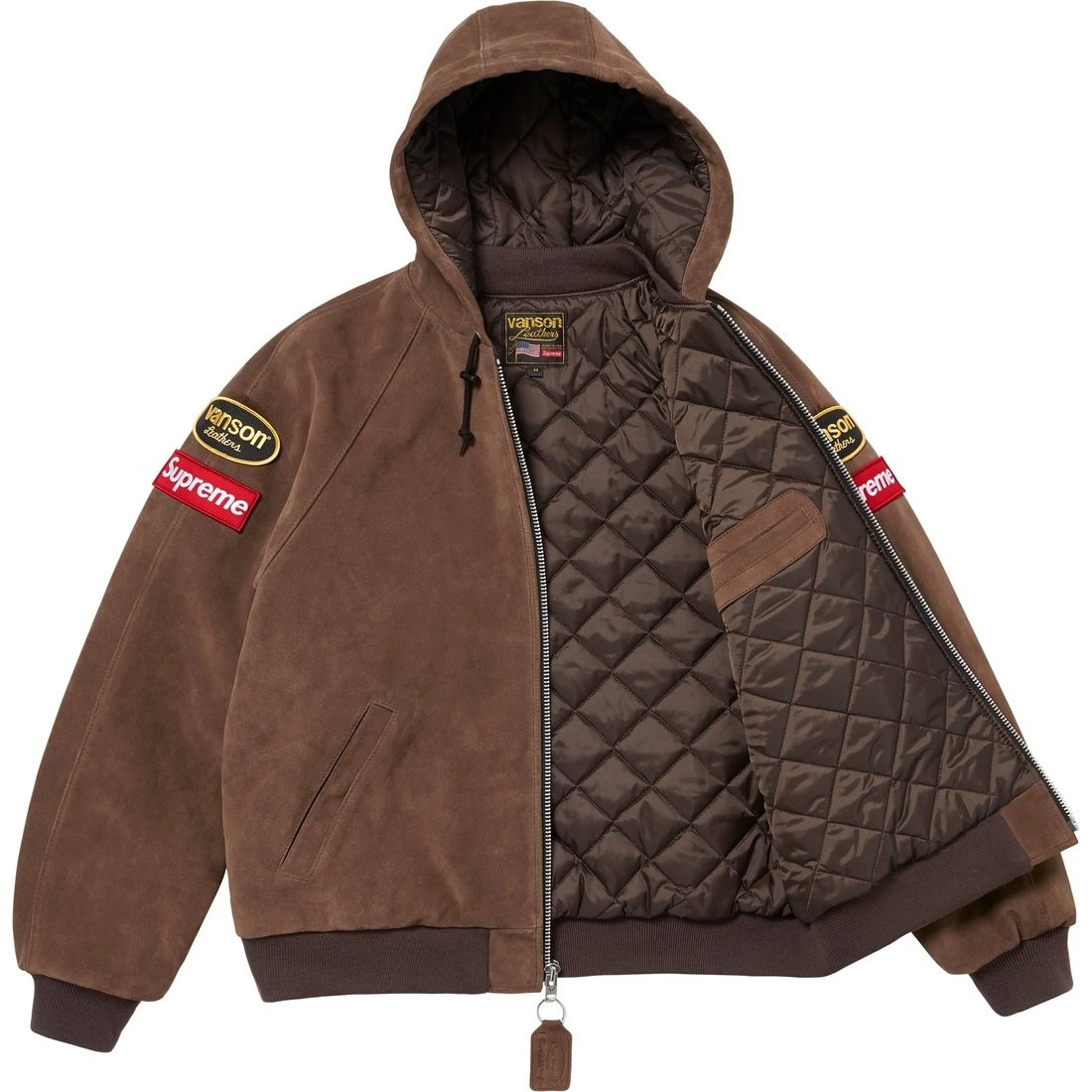 Supreme x Vanson Leathers Hooded Work Jacket