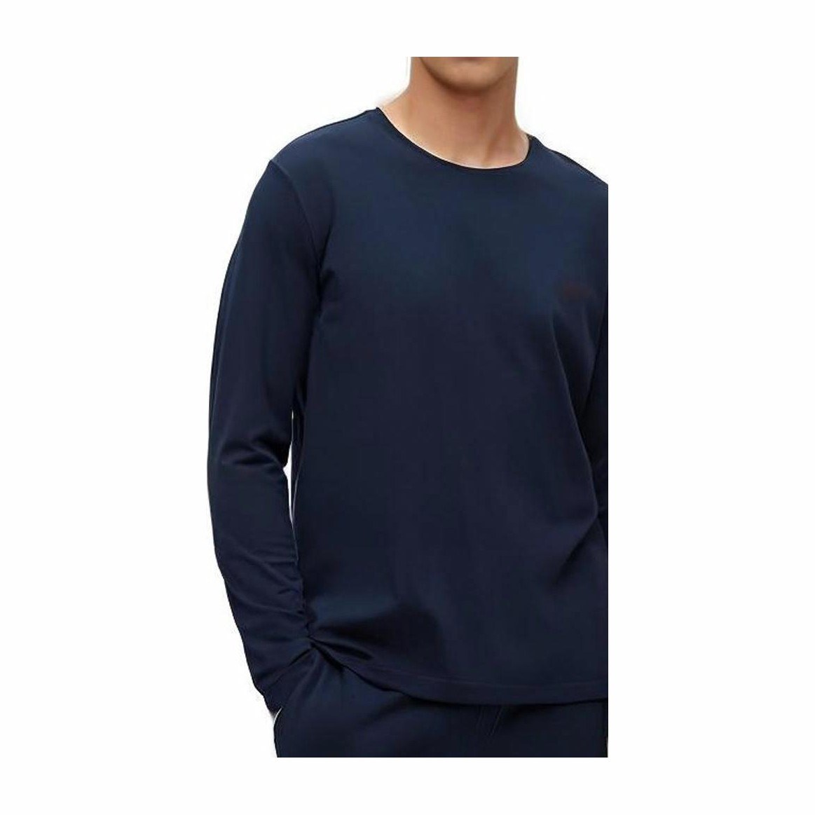 HUGO BOSS SS23 Pullover Long Sleeve Tee Navy