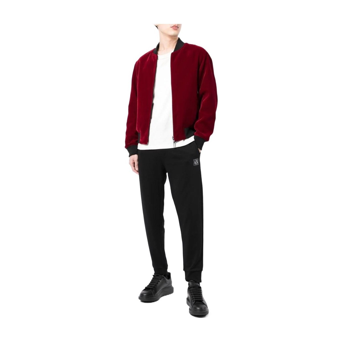 Armani Exchange Logo Sweatpants Black