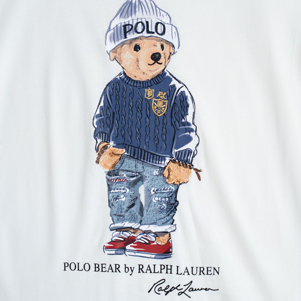 Polo Ralph Lauren Bear Print Crew Neck T-Shirt SS24 White