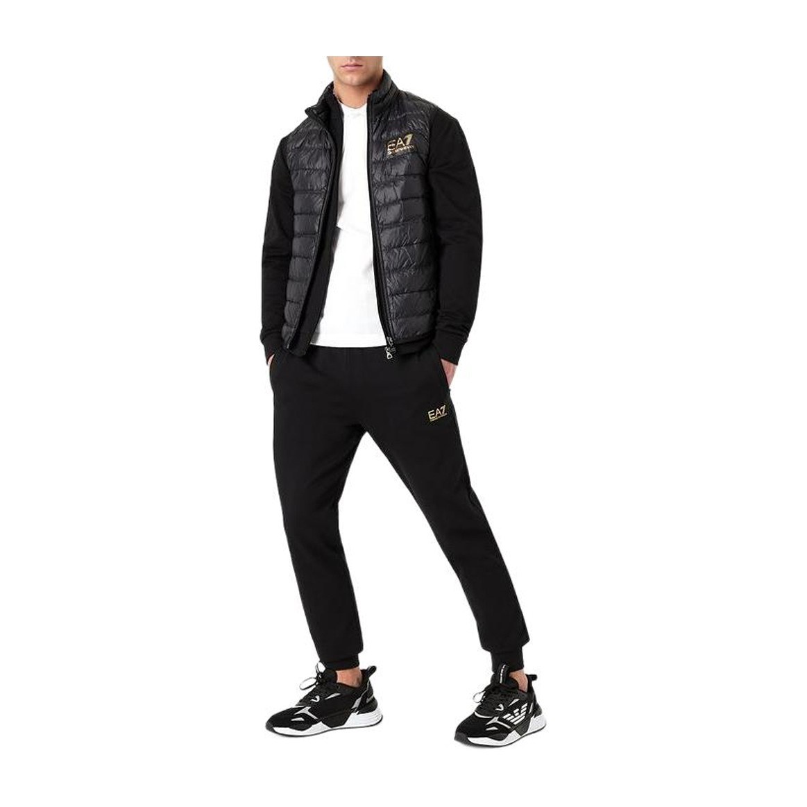 Emporio Armani EA7 Quilted Vest Black