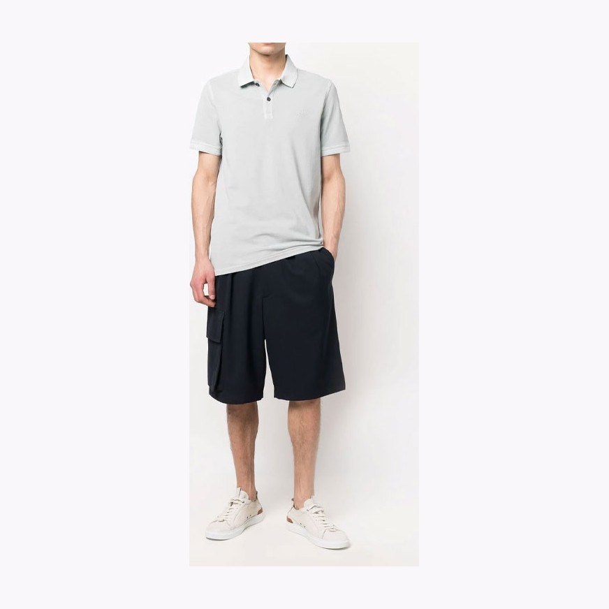 HUGO BOSS Logo Polo Grey
