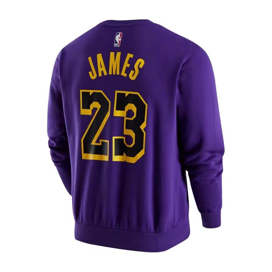 Jordan NBA Los Angeles Lakers Crewneck Sweatshirt Purple