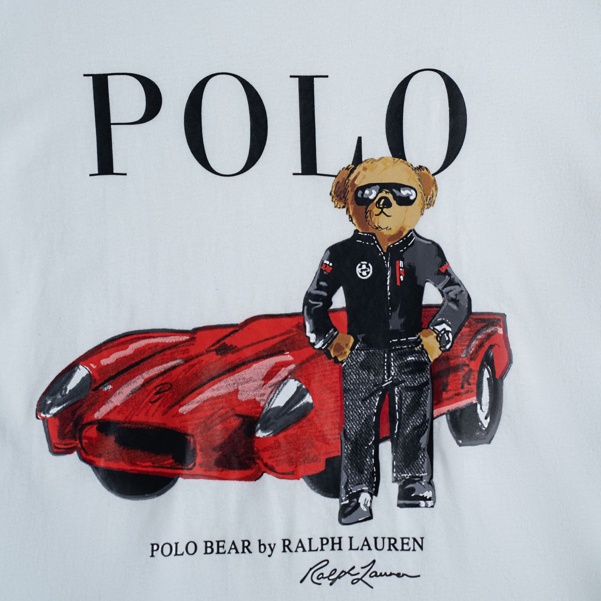 Polo Ralph Lauren SS24 Bear Print Tee White